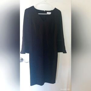 Calvin Klein Black Long Sleeve Dress